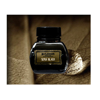 Platinum Classic Bottled Ink for Fountain Pens in Sepia Black - 60 mL - NEW