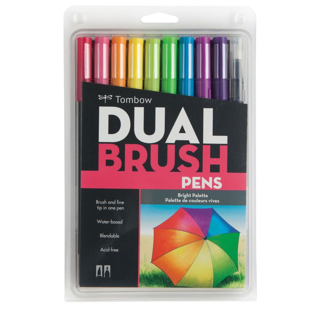 Tombow Dual Brush Marker - Bright Palette