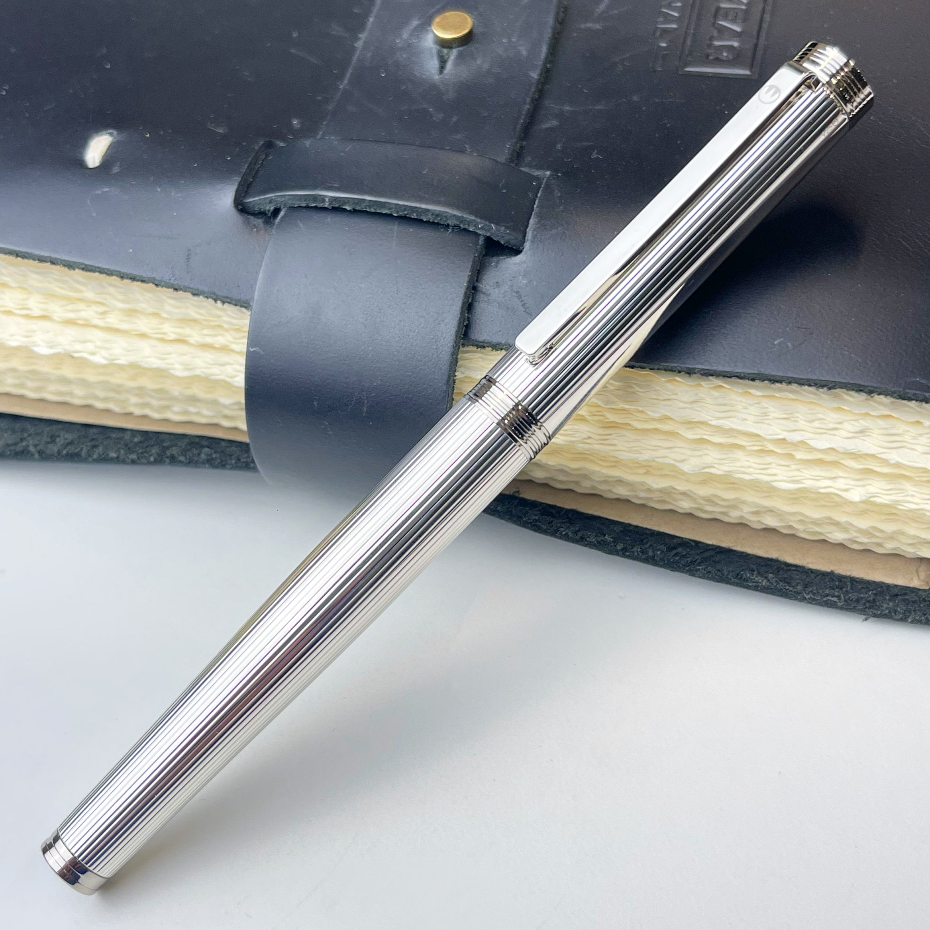 Waldmann Tapio Rollerball Pen - Sterling Silver Pinstripe | Atlas ...