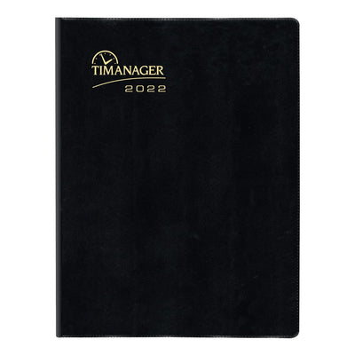 Timanager Weekly Planner - 8 1/2" x 11" - Black Cover | Atlas Stationers.